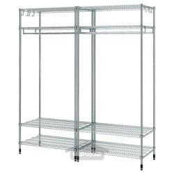 واحد قفسه بندی با ریل لباس ایکیا مدل IKEA OLAUS